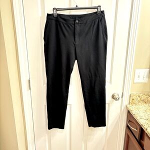American Giant Super Black Cigarette Ponte Pants, 16